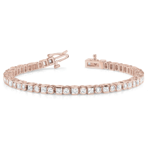 Arthur Lab-Created Diamond Rose Gold Tennis  For Women Bracelets