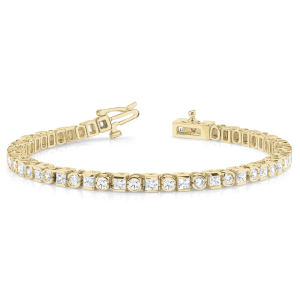 Arthur Lab-Created Diamond Yellow Gold Tennis  For Women Bracelets