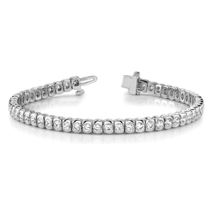 Oscar Lab-Created Diamond Platinum Tennis  For Women Bracelets