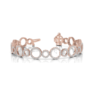 Eliza Lab-Created Diamond Rose Gold Designer Bracelets