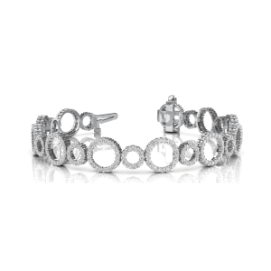 Eliza Lab-Created Diamond Platinum Designer Bracelets