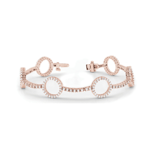 Stella Lab-Created Diamond Rose Gold Designer Bracelets