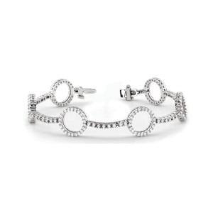 Stella Lab-Created Diamond Platinum Designer Bracelets