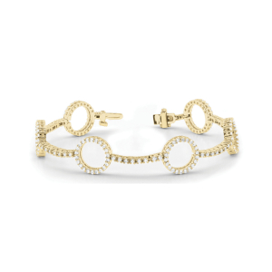 Stella Lab-Created Diamond Yellow Gold Designer Bracelets