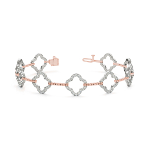 Diana Lab-Created Diamond Rose Gold Designer Bracelets