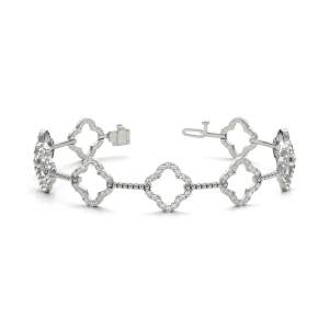 Diana Lab-Created Diamond Platinum Designer Bracelets