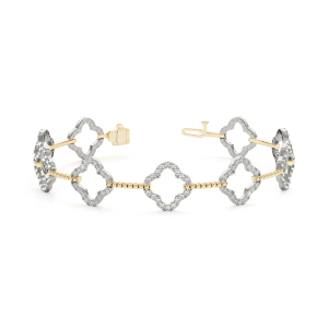 Diana Lab-Created Diamond Yellow Gold Designer Bracelets