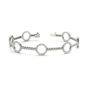 Callum Lab-Created Diamond Platinum Designer Bracelets