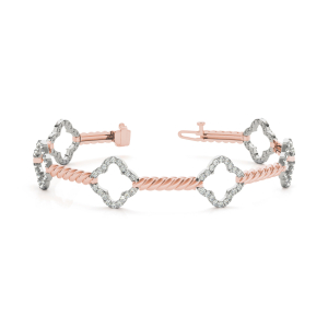 Sophie Lab-Created Diamond Rose Gold Designer Bracelets