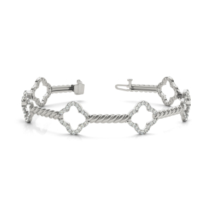 Sophie Lab-Created Diamond Platinum Designer Bracelets