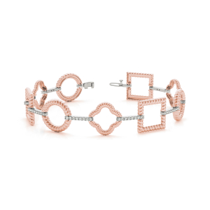 Darcy Lab-Created Diamond Rose Gold Designer Bracelets