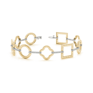 Darcy Lab-Created Diamond Yellow Gold Designer Bracelets