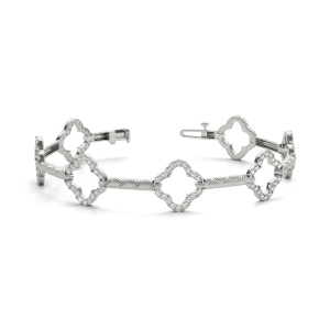 Violet Lab-Created Diamond Platinum Designer Bracelets