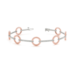 Freya Lab-Created Diamond Rose Gold Designer Bracelets