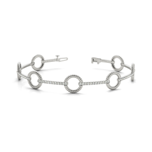 Freya Lab-Created Diamond Platinum Designer Bracelets