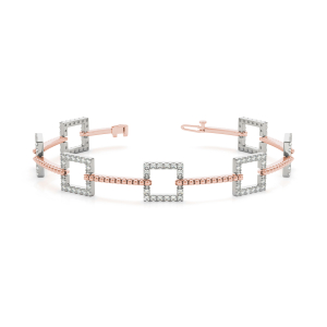 Jake Lab-Created Diamond Rose Gold Designer Bracelets