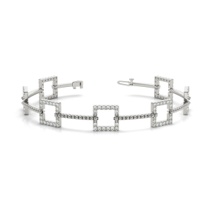 Jake Lab-Created Diamond Platinum Designer Bracelets