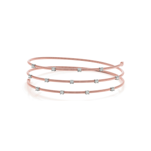 Margot Lab-Created Rose Gold Diamond Bangle Bracelet