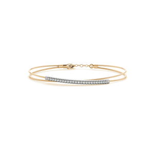 Chloe Lab-Created Yellow Gold Diamond Bangle Bracelet