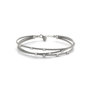 Oliver Lab-Created Round cut  Diamond Bangles Bracelets