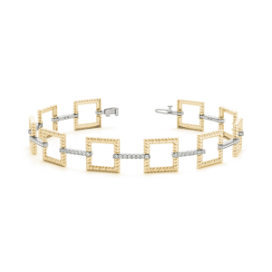 Paige Lab-Created Diamond Yellow Gold Designer Bracelets