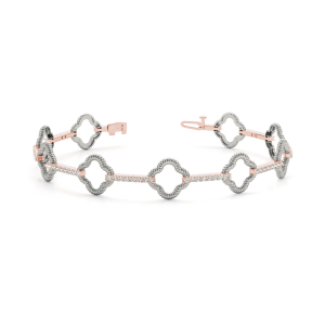 Bella Lab-Created Diamond Rose Gold Designer Bracelets