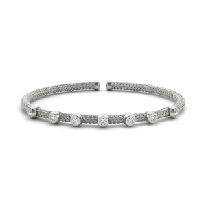 Esti Lab-Created Round cut  Diamond Bangles Bracelets