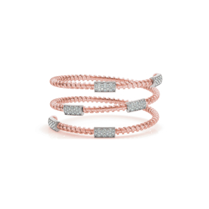 Maeve Lab-Created Rose Gold Diamond Bangle Bracelet