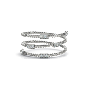 Maeve Lab-Created Round cut Diamond Bangles Bracelets