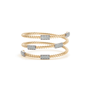 Maeve Lab-Created Yellow Gold Diamond Bangle Bracelet