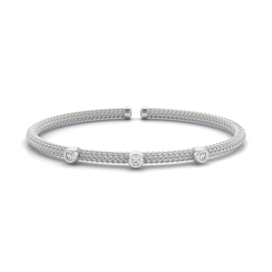 Adley Lab-Created Round cut Diamond Bangles Bracelets