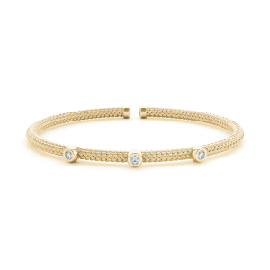 Adley Lab-Created Yellow Gold Diamond Bangle Bracelet