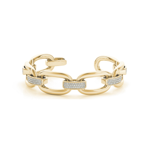 Haven  Lab-Created Yellow Gold Diamond Bangle Bracelet