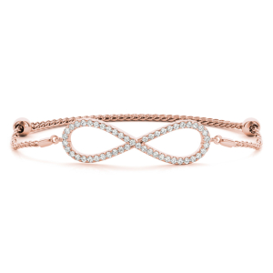 Noah Lab-Created Rose Gold Diamond Bangle Bracelet