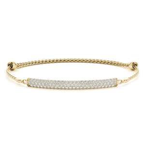 Oscar Lab-Created Rose Gold Diamond Bangle Bracelet