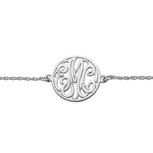 Anya White Gold Sterling Silver Diamond Bracelet