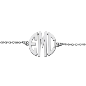 Alma White Gold Sterling Silver Diamond Bracelet