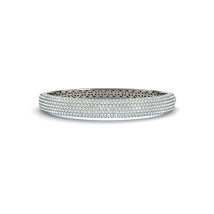 Vienna Lab-Created Round cut Pave Setting  Diamond Bangle Bracelet