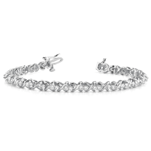 Scout Natural Silver XO Diamond Tennis Bracelets