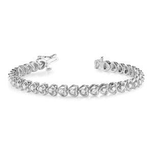 Payge Lab-Created Round cut  Diamond Tennis