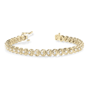 Payge Lab-Created Yellow Gold Diamond Tennis