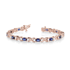 Theophilia Blue Sapphire Rose Gold 