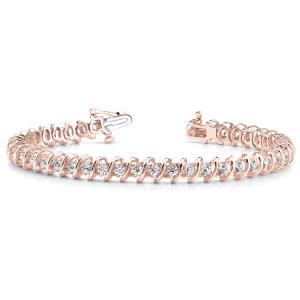 Rexlin Natural Rose Gold Diamond Tennis