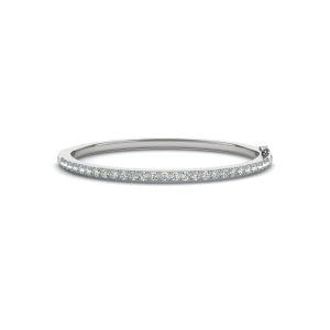 Shelette 1.00 - 3.00 Carat Natural Round cut 4 Prong Diamond Bangles Bracelets