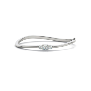 Noah Lab-Created Prong Setting  Diamond Bangle Bracelet