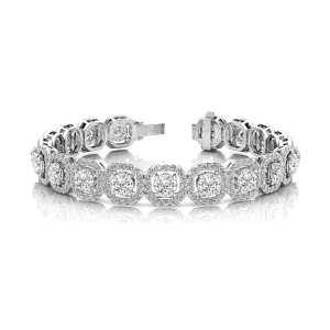 Varnika Natural Round cut 4 Prong Set  Diamond Tennis Bracelet