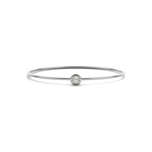 Regina Lab-Created Diamond Round cut Bezel Setting  Delicate Bracelet