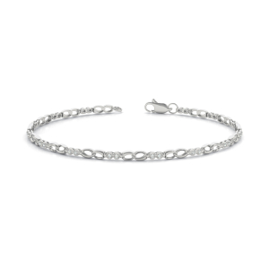 Kitty Lab-Created Diamond Platinum Chain Bracelet