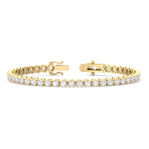 Rosella Lab-Created Diamond Yellow Gold Tennis  For Women