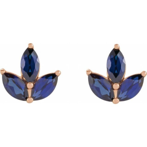 Blue Sapphire Rose Gold 